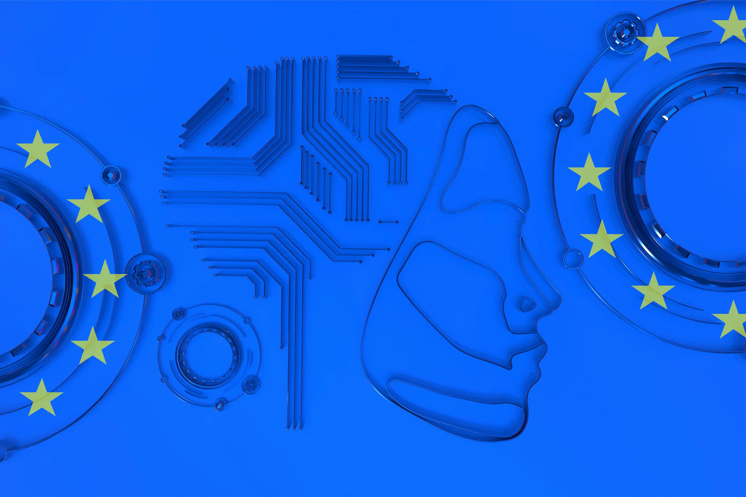 Darstellung von KI im Kontext zu Europa